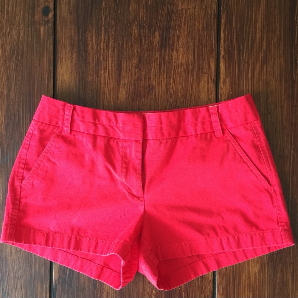 J. Crew Red Chino Shorts